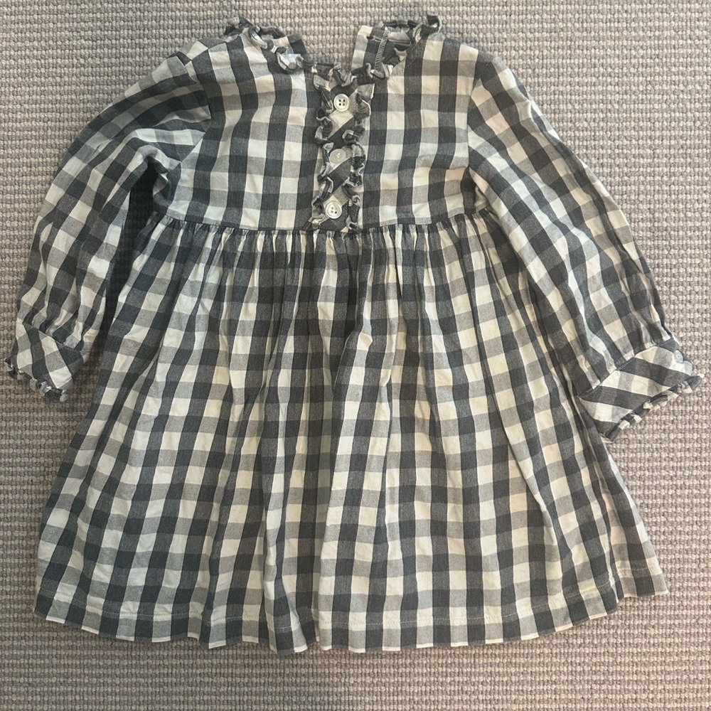 Bella Bliss Plaid Long Sleeve Dress